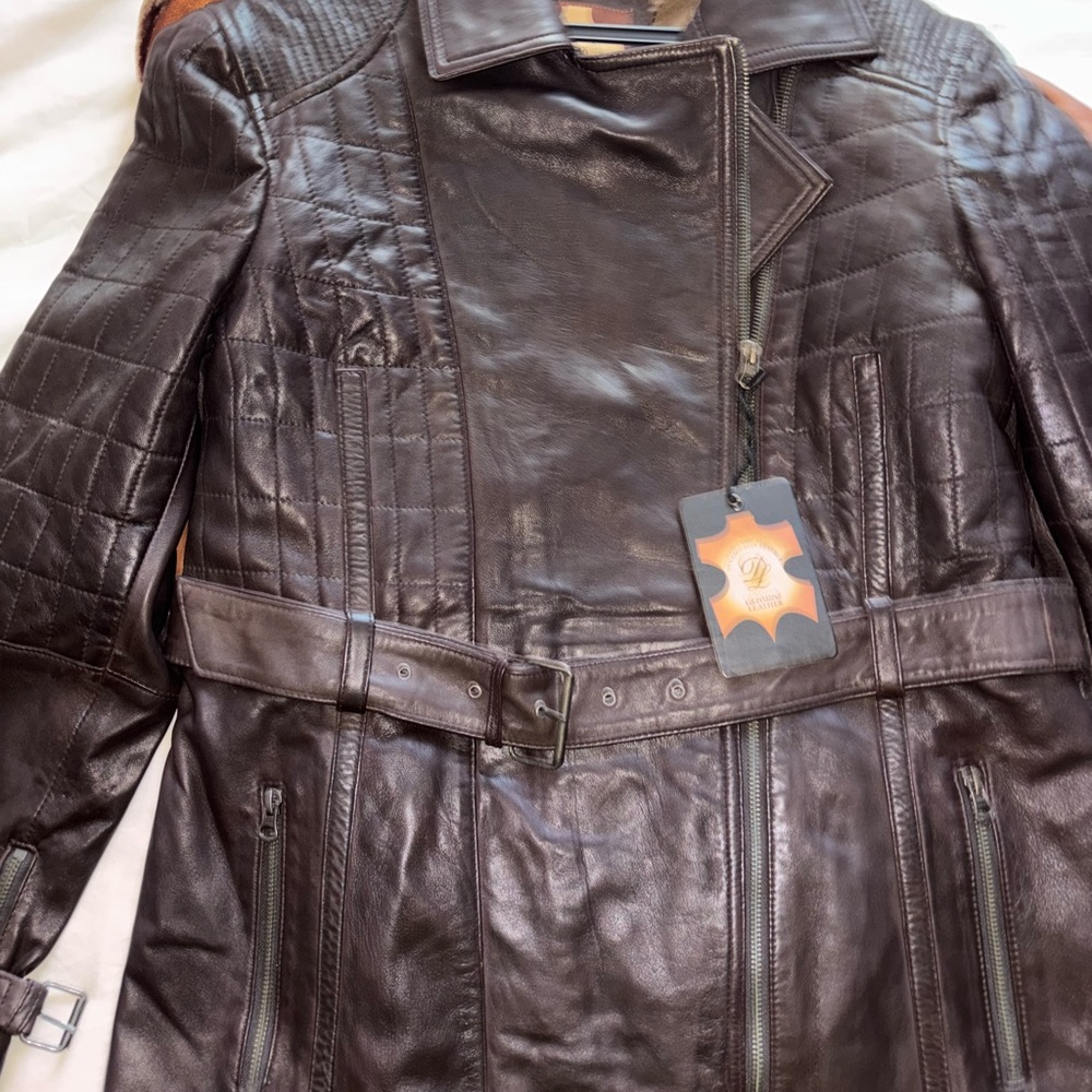 Women's Dark Brown Leather Jacket